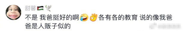 贾乃亮带着孩子遭到质疑？女儿甜馨在评论区力挺爸爸：我爸爸挺不错的 -1