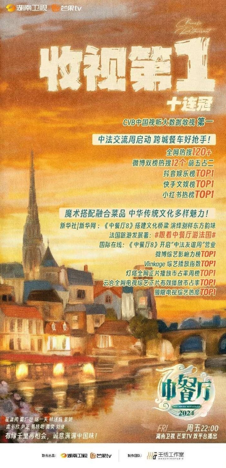 《中餐厅8》收视十连冠，奇迹时刻亲眼见证！ -1