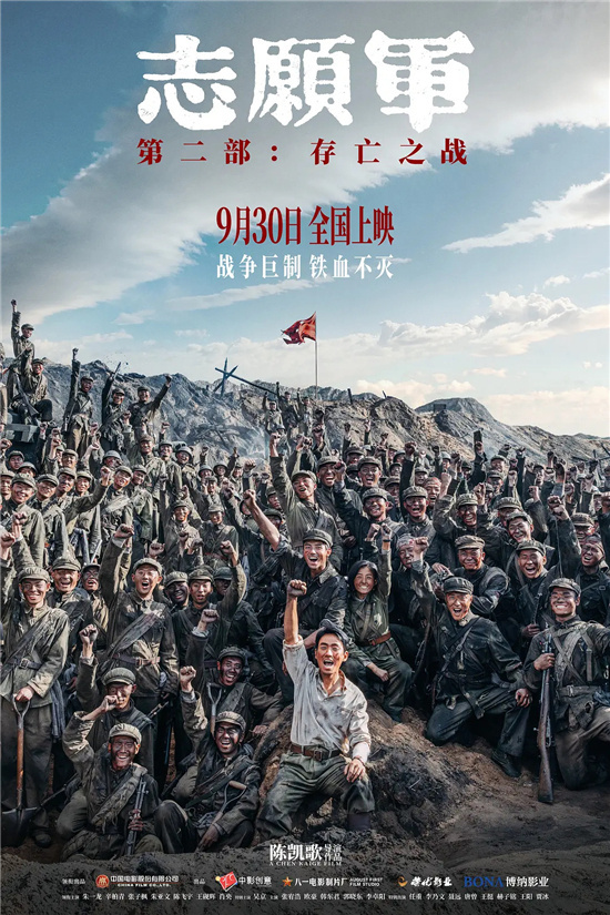 2024国庆档票房飙升破20亿，《志愿军2》7.61亿强势领跑 -1