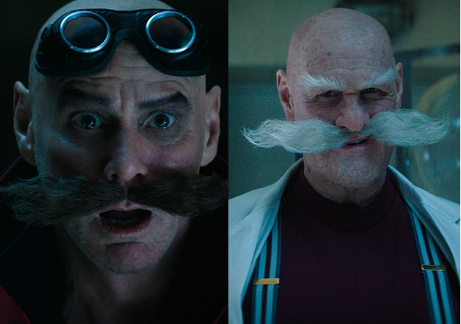 《刺猬索尼克3》：金·凯瑞分饰两角发布海报 -2