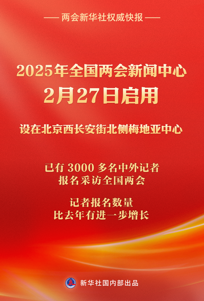 2025年两会新闻中心正式启用 -1