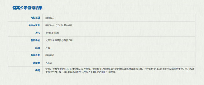 《被遗忘的将军》:方励继《里斯本丸》新作立项 -1 《被遗忘的将军》:方励继《里斯本丸》新作立项 -1